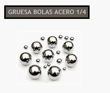 BOLAS BICICLETA 1-4 - BOLSA 6,36mm